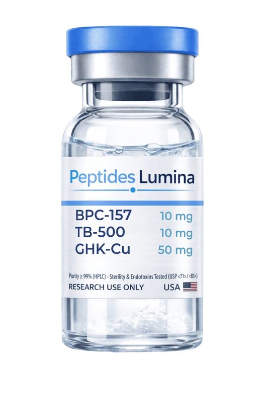 "GLOW Stack" (BPC-157 / TB-500 / GHK-Cu)